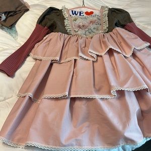 Dollcake Florence Floral Tiered Girls Dress Size 9.    In barely used condition